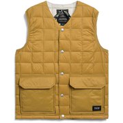 マウンテン Vネックダウンベスト TAION-001AMT CAMEL Lサイズ [アウトドア ダウンウェア ユニセックス]