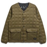 マウンテンVネック ダウンカーディガン TAION-101AMT OV Lサイズ [アウトドア ダウンウェア ユニセックス]