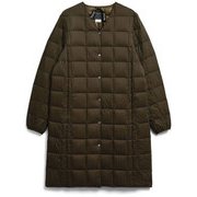 Vネックボタン ロングダウンジャケット TAION-W101-LONG D.CHOCO Mサイズ [アウトドア ダウンウェア レディース]