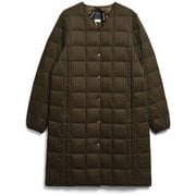 Vネックボタン ロングダウンジャケット TAION-W101-LONG D.CHOCO Lサイズ [アウトドア ダウンウェア レディース]