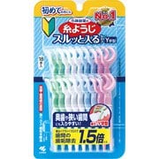 糸ようじ スルッと入るタイプ Y字型 デンタルフロス 狭い歯間にも入りやすい 18本
