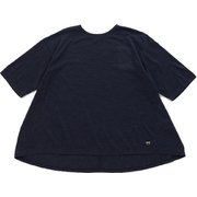 W'S 7分袖 シャツ W BACK FLARE 7SLEEVE TOP SNWJ10057 J005 Sサイズ [フィットネス ヨガ シャツ レディース]