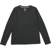 JP ベーシッククルーネック Tシャツ 長袖 W JP BASIC CREW NECK TEE LS SNWJ10015 JU79 DEEP FOREST Sサイズ [フィットネス ヨガ シャツ レディース]
