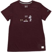 W'S スヌーピー Tシャツ W C-SNOOPY＆ WOOD STOCK CAMP YOGA TEE SNWJ10049 JU64 Sサイズ [フィットネス ヨガ シャツ レディース]