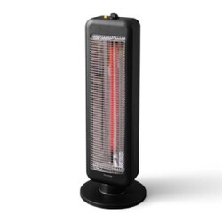 遠赤外線電気ストーブ 縦型首振り ブラックコートヒーター｜ブラックコート｜電気ストーブ｜季節家電｜電化製品｜商品情報｜アイリスオーヤマ
