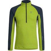 ラン ソフト ジップ マグリア RUN SOFT ZIP MAGLIA MMZR88X 4786 イエローグリーン/スティールブルー Sサイズ [アウトドア フリース メンズ]