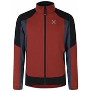 STRETCH COLOR JACKET MMAP02X 6186 タバコ/スティールブルー Mサイズ [アウトドア フリース メンズ]