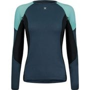 ラン フライ マグリア ウーマン RUN FLY MAGLIA WOMAN MMGR03W 8629 スティールブルー/アイスブルー Lサイズ [アウトドア カットソー レディース]
