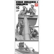 BR003 ドイツ潜水艦乗組員＆指揮官 5体セット [組立式プラスチックモデル]