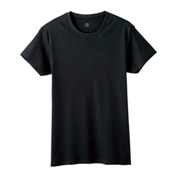 YG ピュアコットン クルーネック Tシャツ Lサイズ ブラック YV0013V