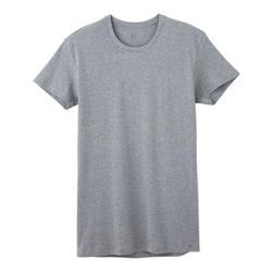 YG ピュアコットン クルーネック Tシャツ Lサイズ グレーモク YV0013V