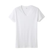 YG ピュアコットン Vネック Tシャツ Lサイズ ホワイト YV0015V