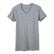 YG ピュアコットン Vネック Tシャツ Mサイズ グレーモク YV0015V