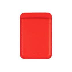15626 [Card Holder iPhone スマホ用 カードポケット マグネットタイプ Chili Red]