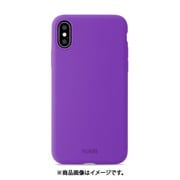 15602 [iPhone XS/X用 ソフトタッチシリコーンケース Bright Purple]