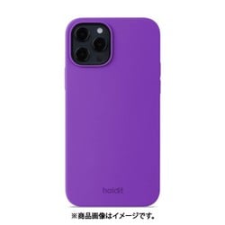 15605 [iPhone 12/12 Pro用 ソフトタッチシリコーンケース Bright Purple]
