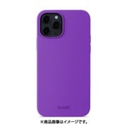 15605 [iPhone 12/12 Pro用 ソフトタッチシリコーンケース Bright Purple]