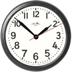 HK HORO CLOCK ホーロークロック 時計 日本製 ブラック HK-001BK