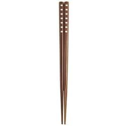 塗箸 ななねこ 22.5cm ブラウン WS-1499