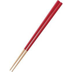 塗箸 23cm モダンカラー レッド