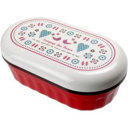 Potter ドーム型ランチボックス 600ml ポルカバード レッド MM-197