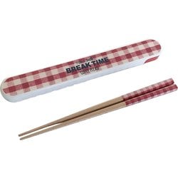 Potter 箸箱セット ユアスマイル レッドチェック MM-560