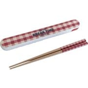 Potter 箸箱セット ユアスマイル レッドチェック MM-560