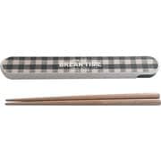 Potter 箸箱セット ユアスマイル ブラックチェック MM-561