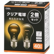 クリア電球 40W E26 2P LB-D5640C-2PN