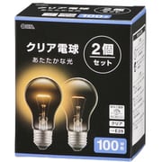 クリア電球 100W E26 2P LB-D66100C-2PN