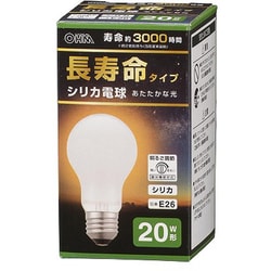 長寿命 シリカ電球 20W E26 LB-DL5619WN