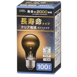 長寿命 クリア電球 100W E26 LB-DL6695CN