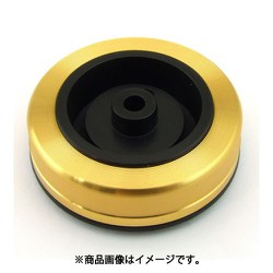 TC型 アルミカバー付 ビス止ゴム足 Φ35mm ゴールド 4個入り TC-1G