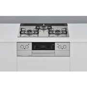 ビルトインガスコンロ Superia(スペリア) 幅60cm 都市ガス12・13A ガラストップ(シルキーシルバー) 前面パネル(シルバー) 水無し両面焼グリルタイプ RHS31W37T2DVW/13A