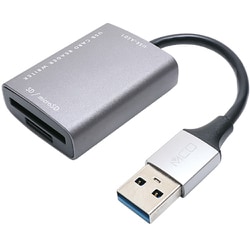 USB3.2Gen1対応  SD＋microSDカードリーダ・ライタ USB-A Windows11,10/macOS/ChromeOS ダークシルバー USR-ASD1/DS