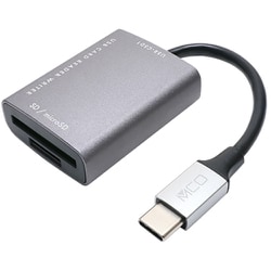 USB3.2Gen1対応  SD＋microSDカードリーダ・ライタ USB Type-C Windows11,10/macOS/ChromeOS/iPadOS/AndroidOS ダークシルバー USR-CSD1/DS