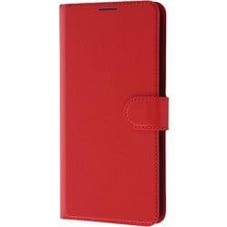 RT-AQMH1ELC1/R [AQUOS sense7 plus用 耐衝撃 手帳型レザーケース シンプル マグネット レッド]