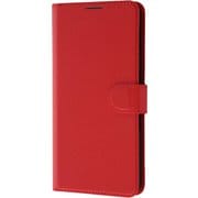 RT-AQMH1ELC1/R [AQUOS sense7 plus用 耐衝撃 手帳型レザーケース シンプル マグネット レッド]