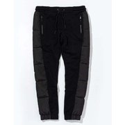 Side Down Long Pants POB-22040 black Mサイズ [ダウンパンツ メンズ]