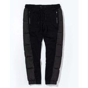 Side Down Long Pants POB-22040 black Lサイズ [ダウンパンツ メンズ]