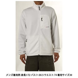 POLARTEC Power Stretch Jacket POO-22042 white Mサイズ [アウトドア フリース メンズ]