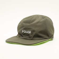 REVERSIBLE FLEECE CAP 223MCV0044 OLIVE/YELLOW [アウトドア キャップ]