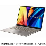 Vivobook S 14X OLED/14.5型/Core i7-12700H/メモリ 16GB/SSD 512GB/インテル Iris Xe グラフィックス/WPS Office 2 Standard Edition （3製品共通ライセンス付） /サンドグレイ S5402ZA-M9049W