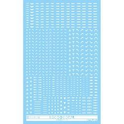 ST02-CAU-WH ロボデカール 注意書き（コーション）マーク ホワイト [プラモデル用品]