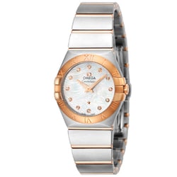 オメガ Constellation（コンステレーション） Quartz 27mm レディース メタルベルト 並行輸入品 5年保証 123.20.27.60.55.007