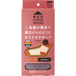 備長炭ホームソックス ピンク