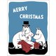 グリーティングカード メリークリスマス ブルー PTK050572
