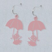 CRU090031 [ピアス リトルミイと傘 ライトピンク]