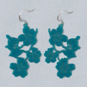 CRU090036 [ピアス リトルミイとりんごの花 ペトロール]