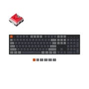 Keychron K5 ワイヤレス・メカニカルキーボード RGBライト - US配列(テンキー付)-Keychron オプティカル(ホットスワップ) 赤軸 K5-E1-US